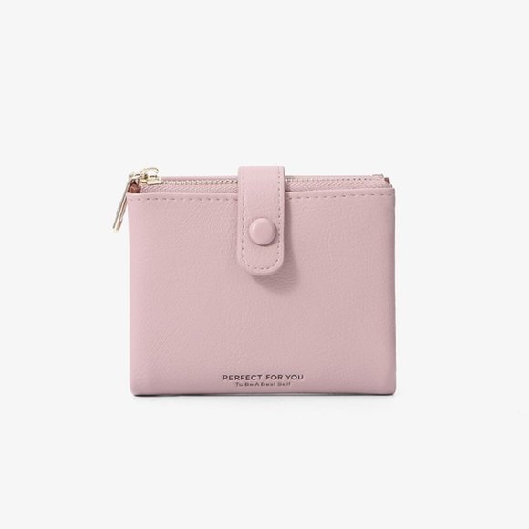 Tan Minimalist Contemporary Small Wallet for Women - Picture 4 of 12